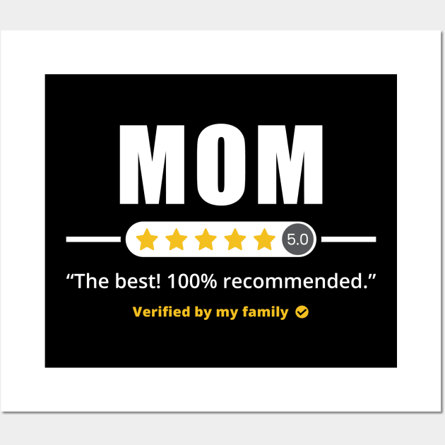 Five Stars Mom Wall Art by Olipop